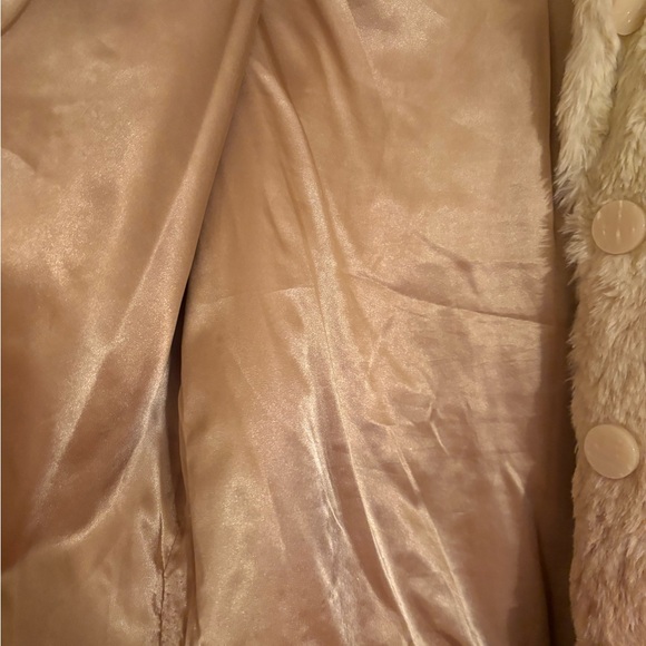 EUC Anthropologie ombre FAUX fur button up jacket 🧥 30” long - Picture 4 of 6